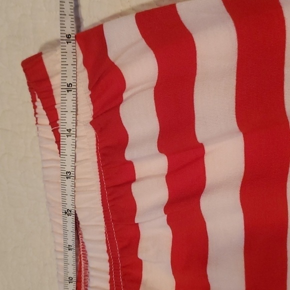 Shelry Red & White Striped Unisex 2 Piece Sz M Pagamas - Picture 12 of 14